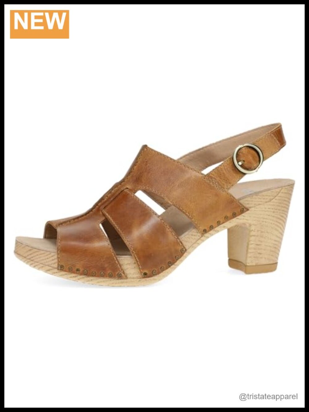 Dansko Tatiana Leather Gladiator Heeled Sandal Cushioned Comfort 3.3in Heel